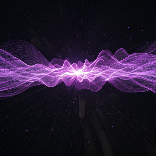 Abstract visualization of digital data flowing
